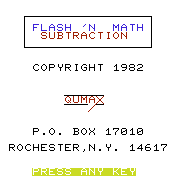 Flash 'n Math (Subtraction)